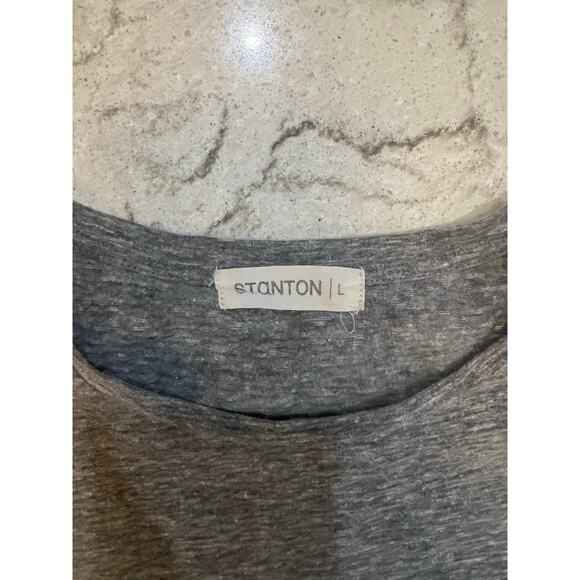 Grey Ruffle Sleeve Tank with Pocket - Picture 5 of 7